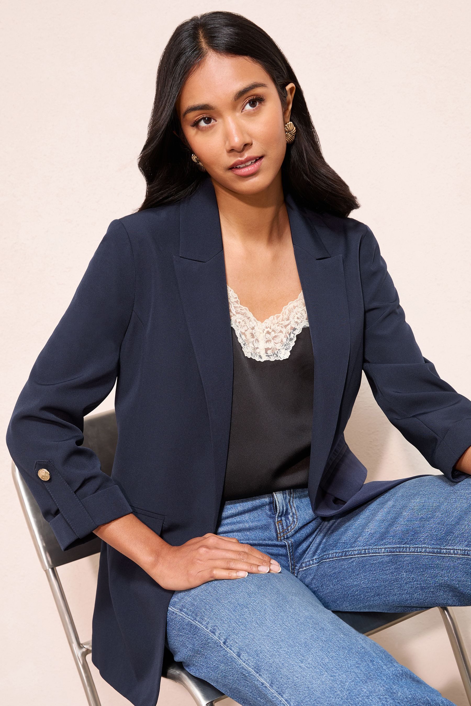 Friends Like These Jackenblazer Friends Like These verschlussloser Blazer, Regular (1-tlg)
