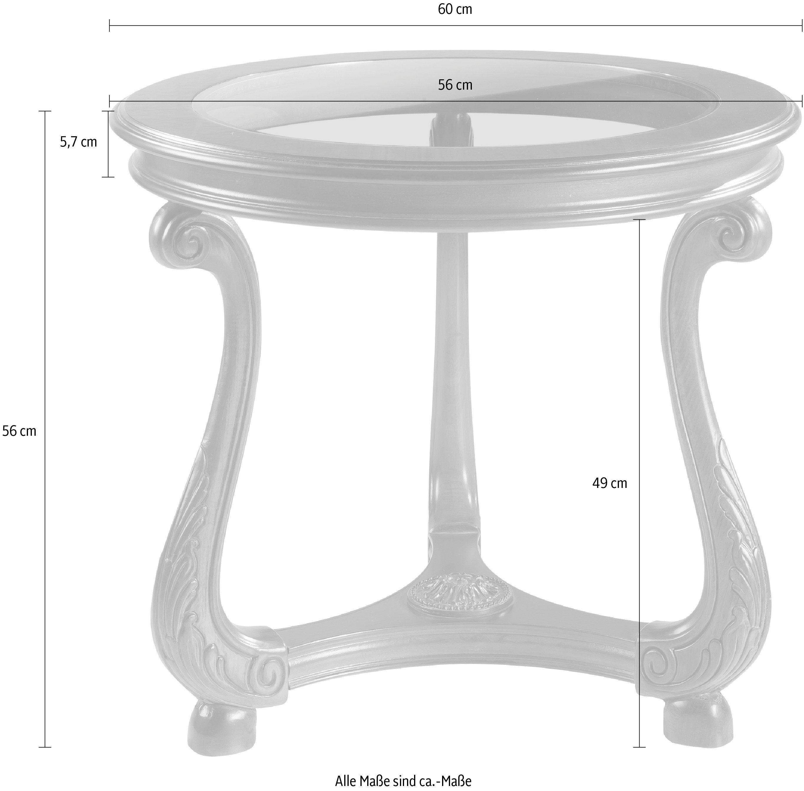 Home affaire Beistelltisch Raffaello, Breite 60 cm
