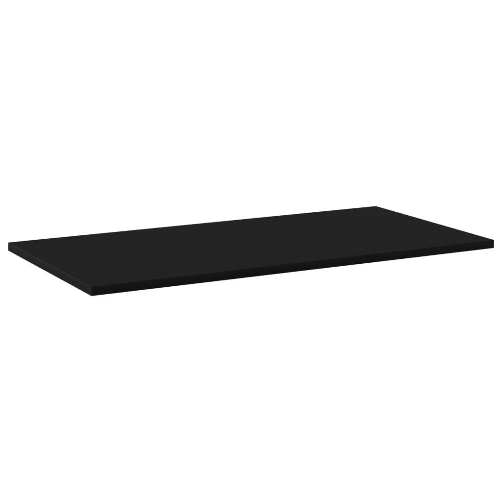 vidaXL Regaleinsatz, Bücherregal-Bretter 8 Stk. Schwarz 80x40x1,5 cm Holzwerkstoff