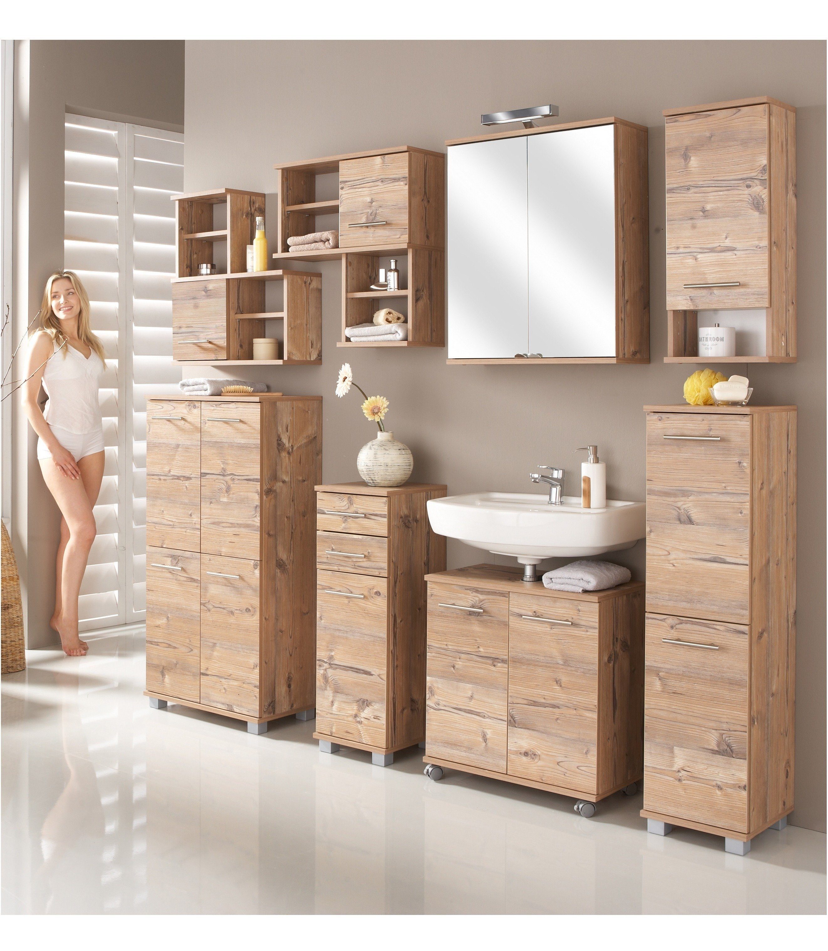 Schildmeyer Midischrank Isola, Midischrank, Made in Germany, B: 30 cm Solide Verarbeitung - Dieses Produkt ist in Deutschland gefertigt
