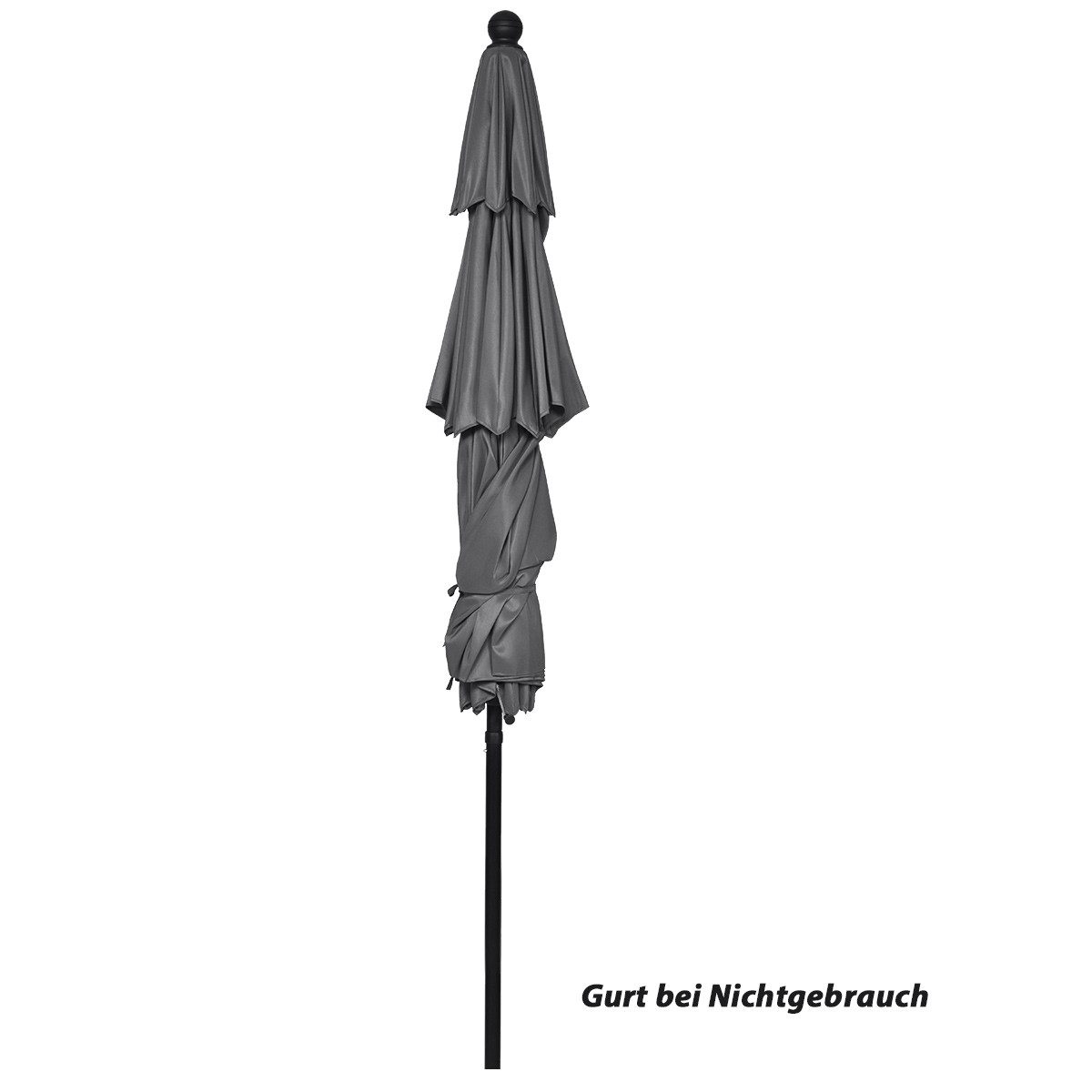 COSTWAY Sonnenschirm Balkonschirm, LxB: 300,00x300,00 cm, günstig online kaufen
