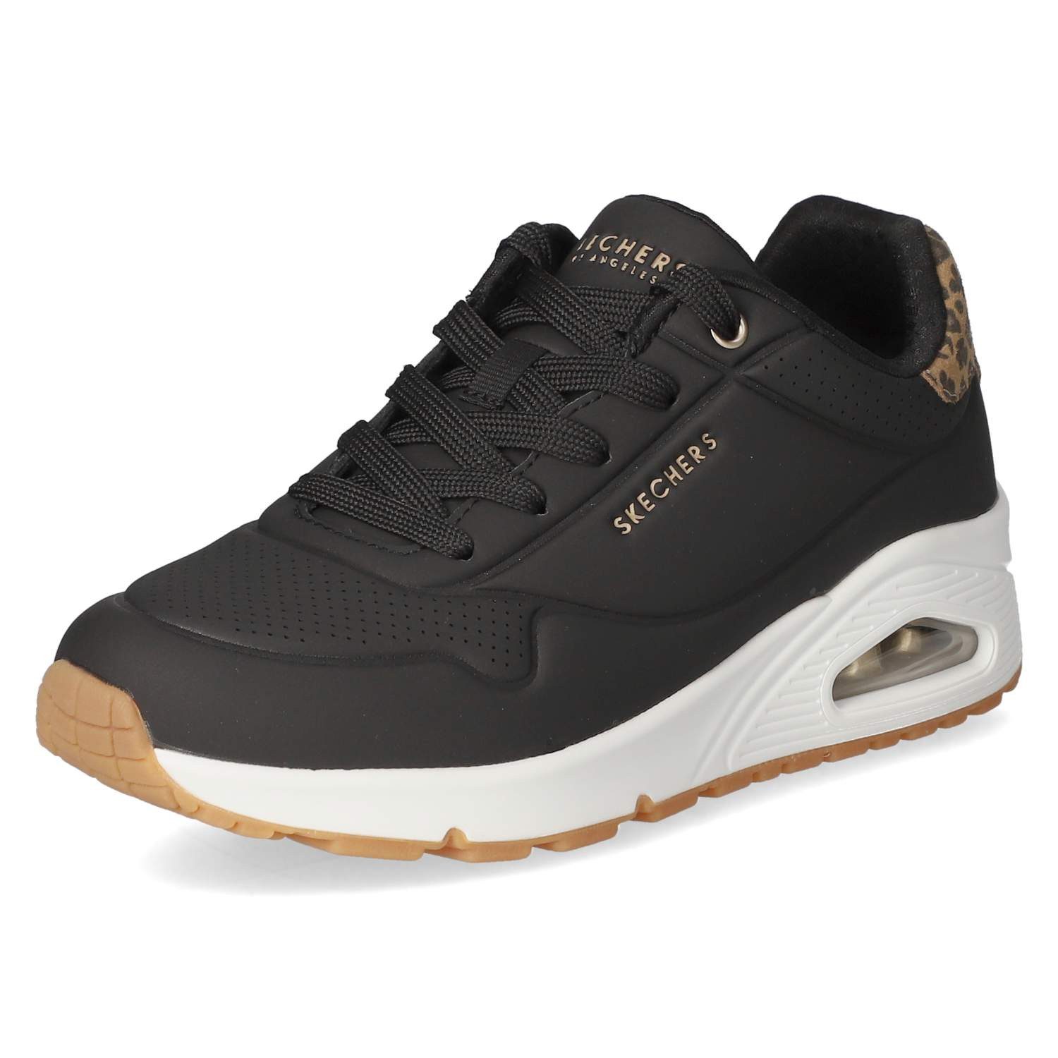 Skechers Skechers 177093 BKLD Damen Synthetik schwarz Schnürschuh günstig online kaufen