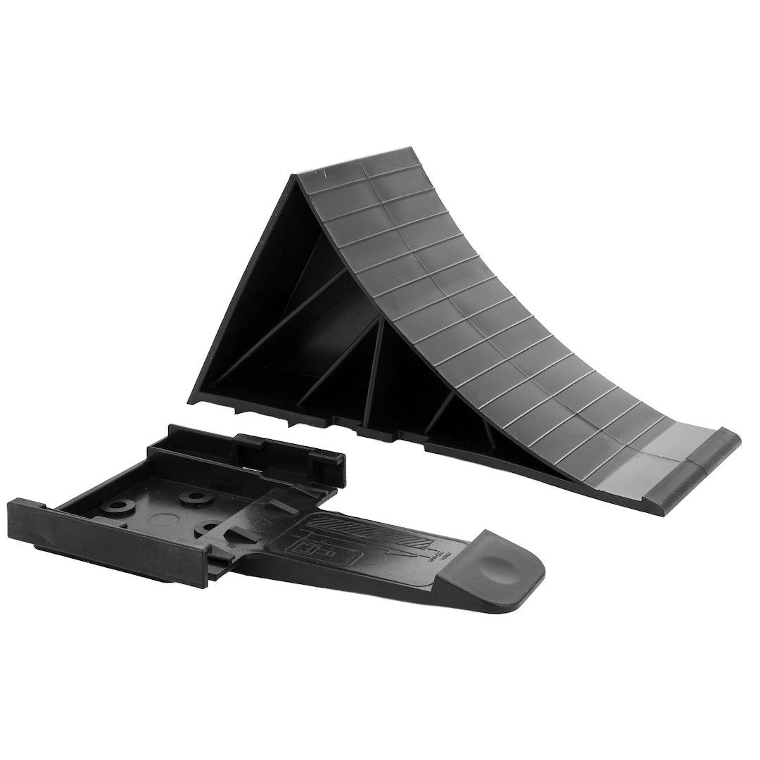 Carmotion Sicherheitskeil Radkeil 22x9x12,3 cm, max. 1500 kg, mit Aufhängung, DIN 76051-D53, Radkeil 22x9x12,3 cm, max. 1500 kg, mit Aufhängung, DIN 76051-D53