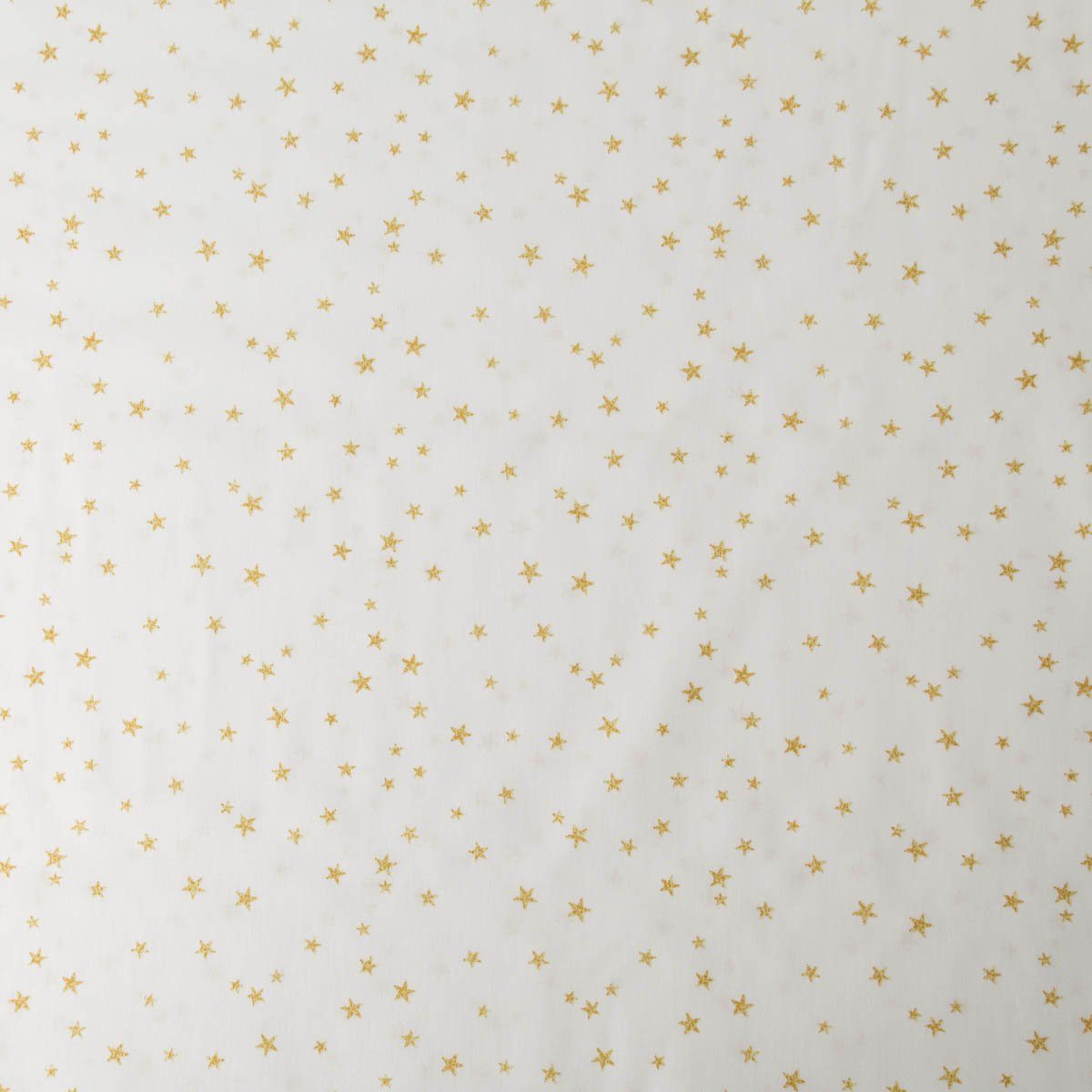 Swafing Stoff Baumwollstoff Meterware Webware Weihnachten creme goldfarbig 1,45m, allergikergeeignet