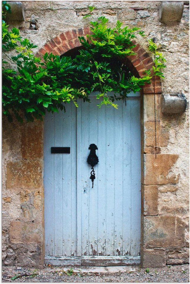 Artland Wandbild Alte Tür in Südfrankreich, Fenster & Türen (1 St), als  Alubild, Leinwandbild, Wandaufkleber oder Poster in versch. Größen
