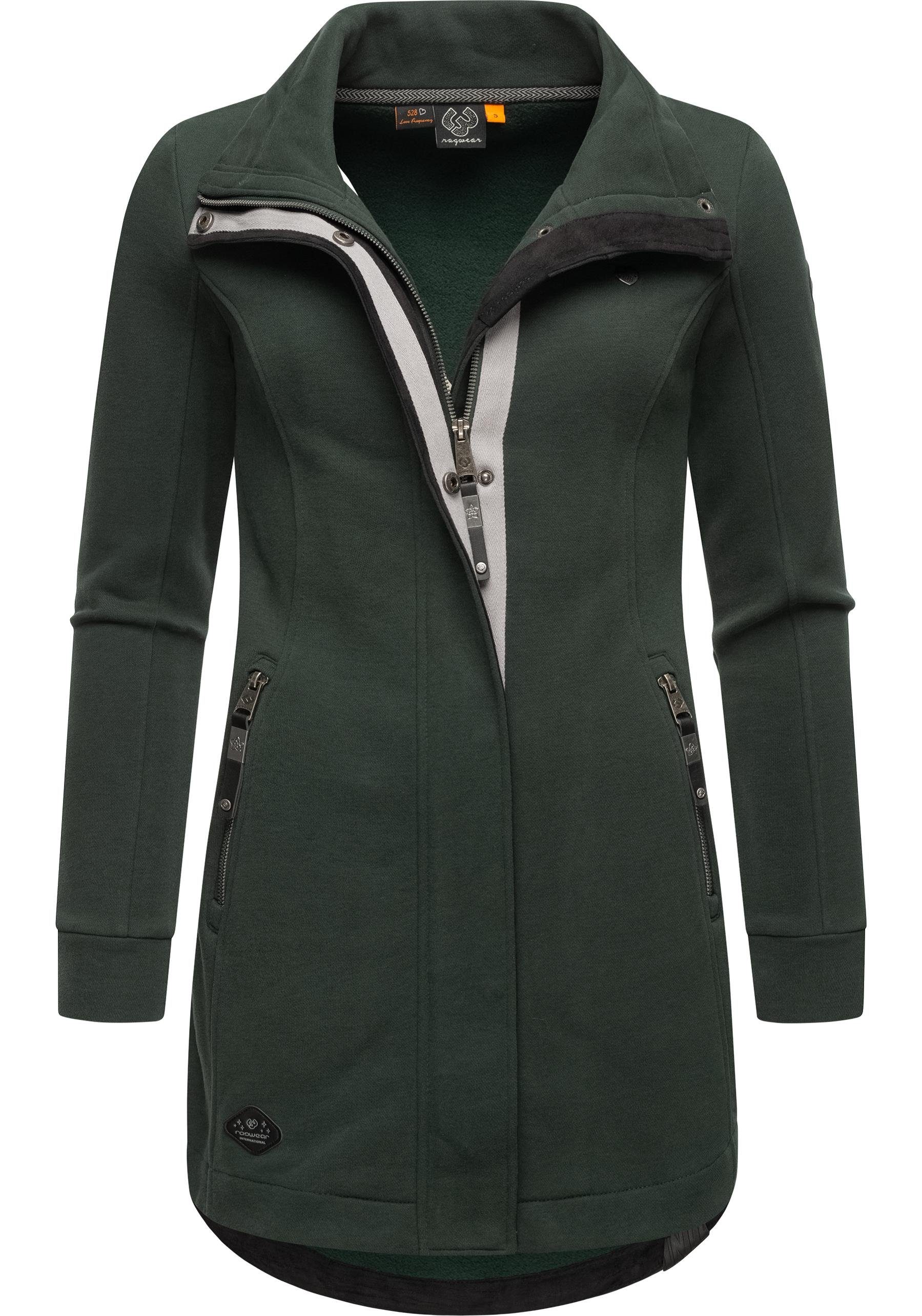 Ragwear Sweatjacke Letrice Sportliche Zip-Jacke mit hohem Kragen günstig online kaufen