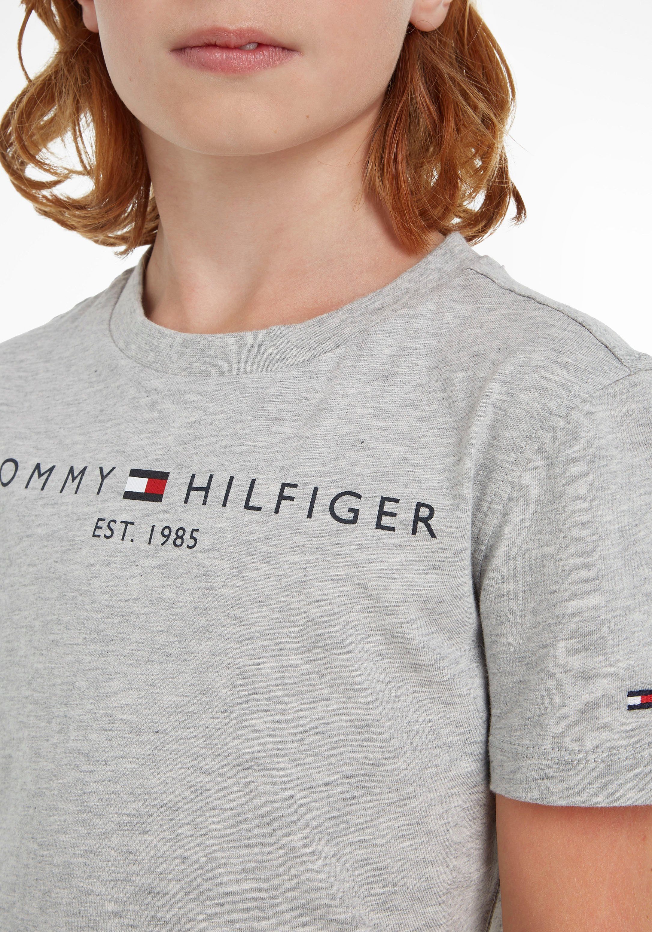 für ESSENTIAL T-Shirt Tommy Jungen und Hilfiger Mädchen TEE