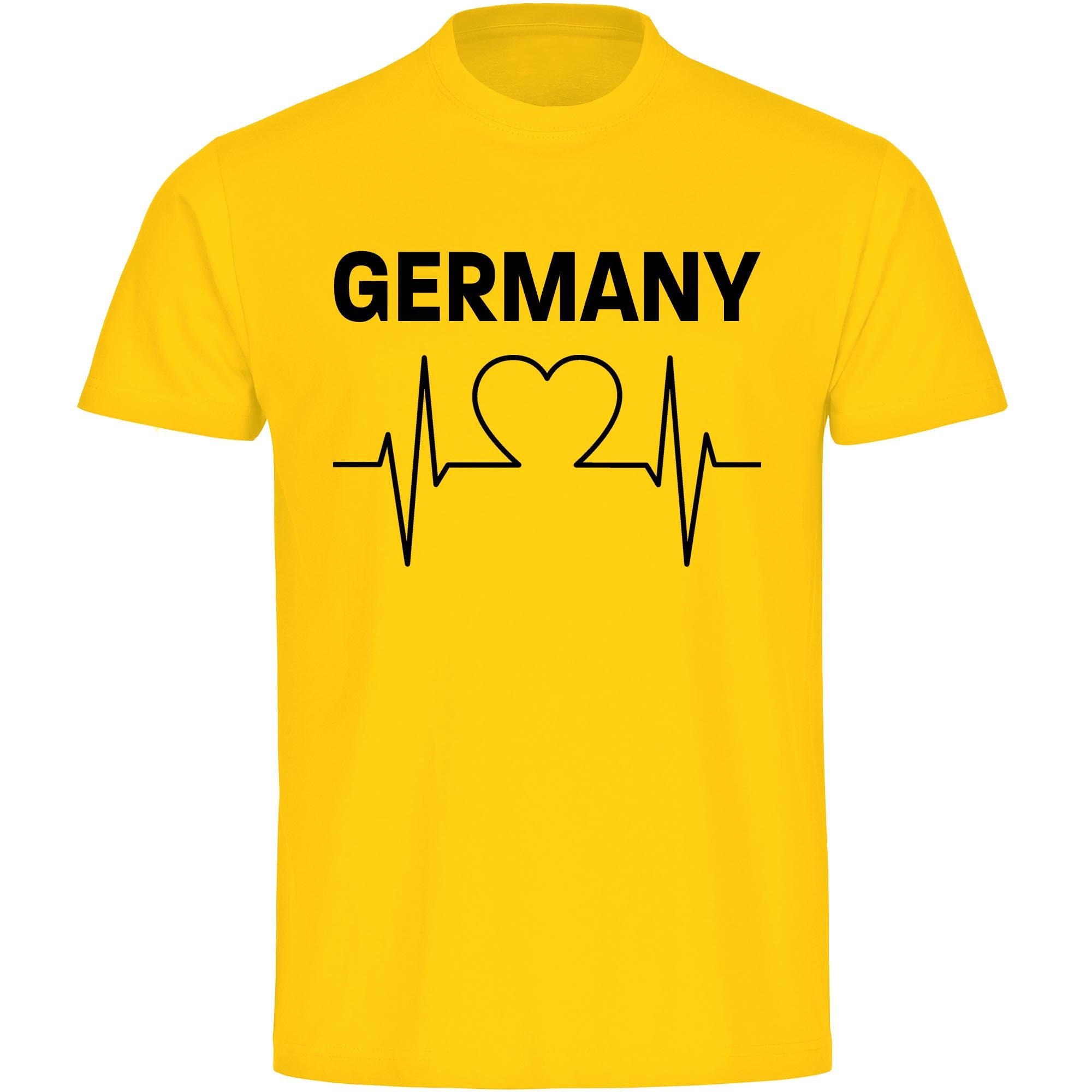 multifanshop T-Shirt Kinder Germany - Herzschlag - Boy Girl
