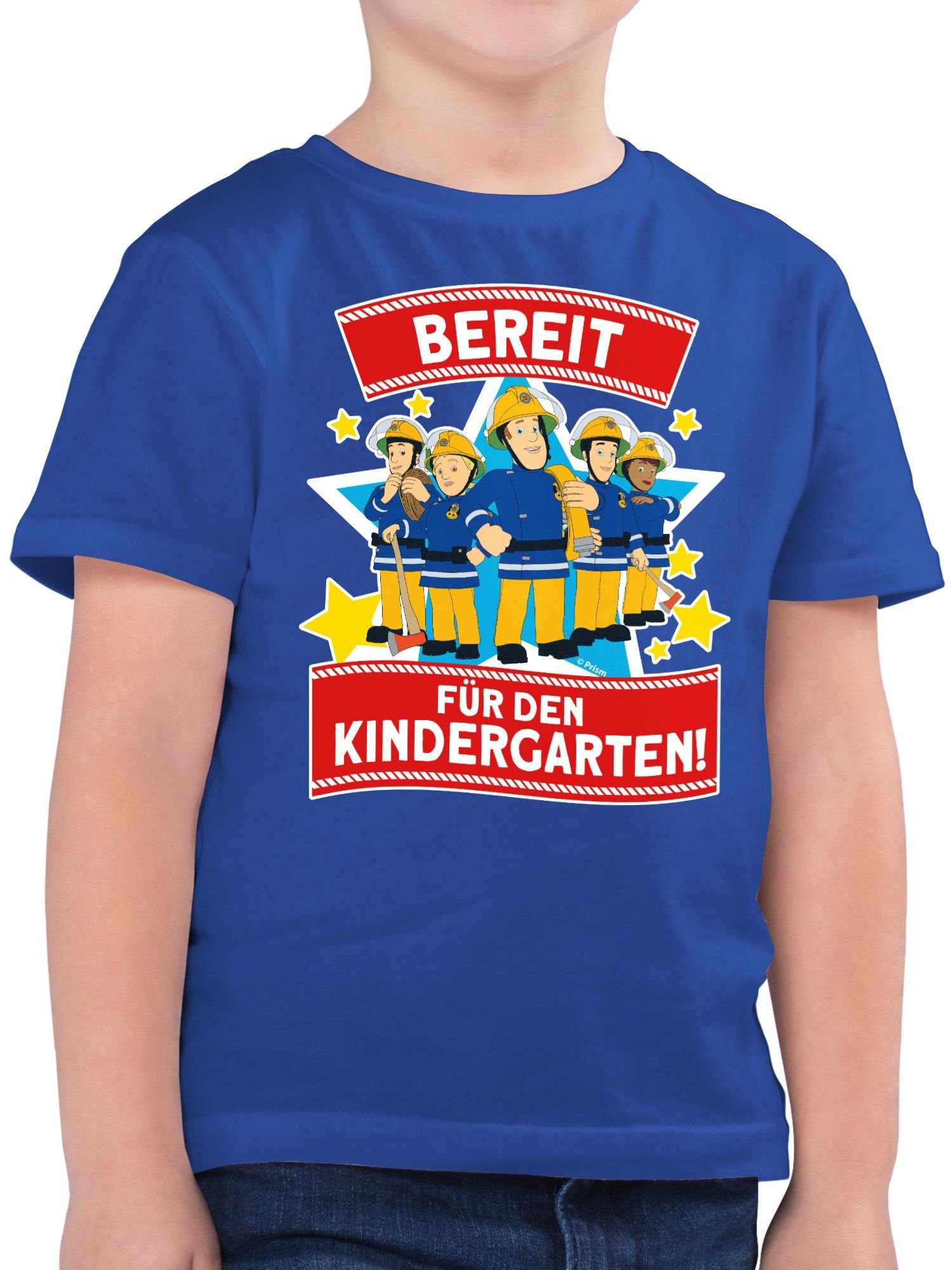Shirtracer T-Shirt Bereit für den Kindergarten! - Sam & Team (1-tlg) Feuerwehrmann Sam Jungen