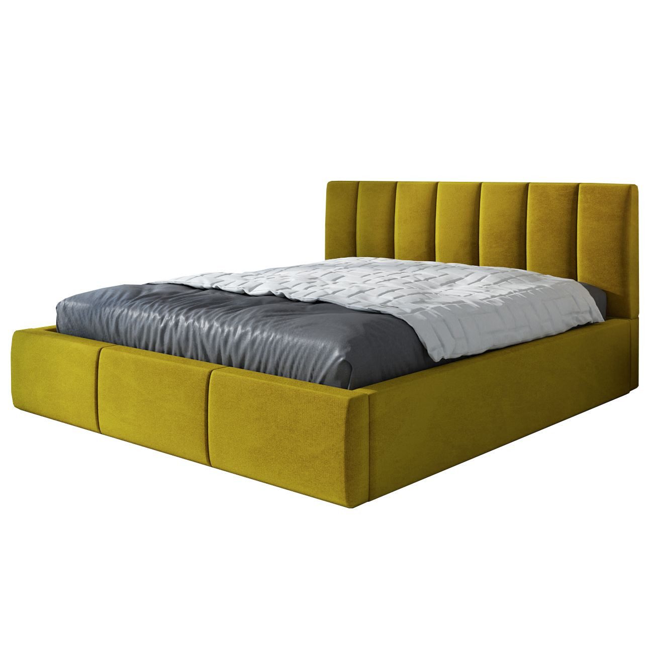 A&J MöbelLand GmbH Polsterbett IGI mit Bettkasten und Lattenrost (TOP ANGEBOT! Inklusive Bettgestell, Große Auswahl an Farben und Größen), Großer Bettkasten und Matratze inklusive