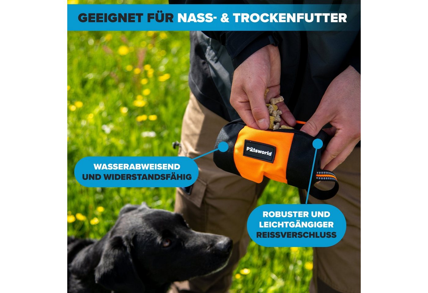 Thumbnail - Pätsworld Tier-Intelligenzspielzeug Futterbeutel für Hunde, Apportierdummy Hundeerziehung Futterdummy