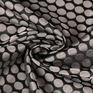 SCHÖNER LEBEN. Dekokissen SCHÖNER LEBEN. Kissenhülle Jacquard Punkte schwarz silbergrau