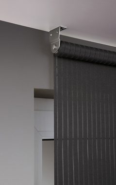 Seitenzugrollo Designrollo Stripe Tageslicht, ondeco, mit Bohren, freihängend, verschraubt, im Fixmaß