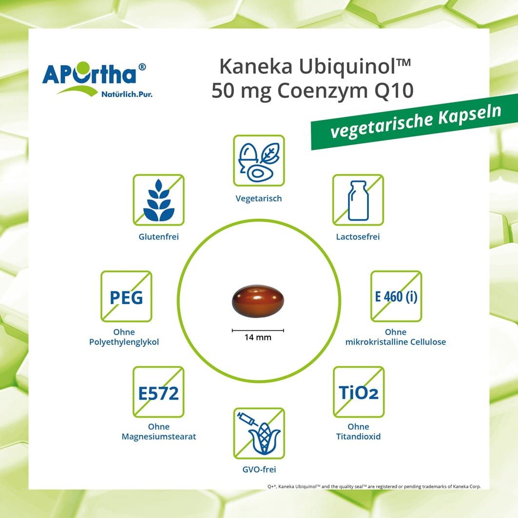 APOrtha APOrtha Kaneka Ubiquinol Coenzym Q10 50 mg 120 Kapseln, 85.1 g