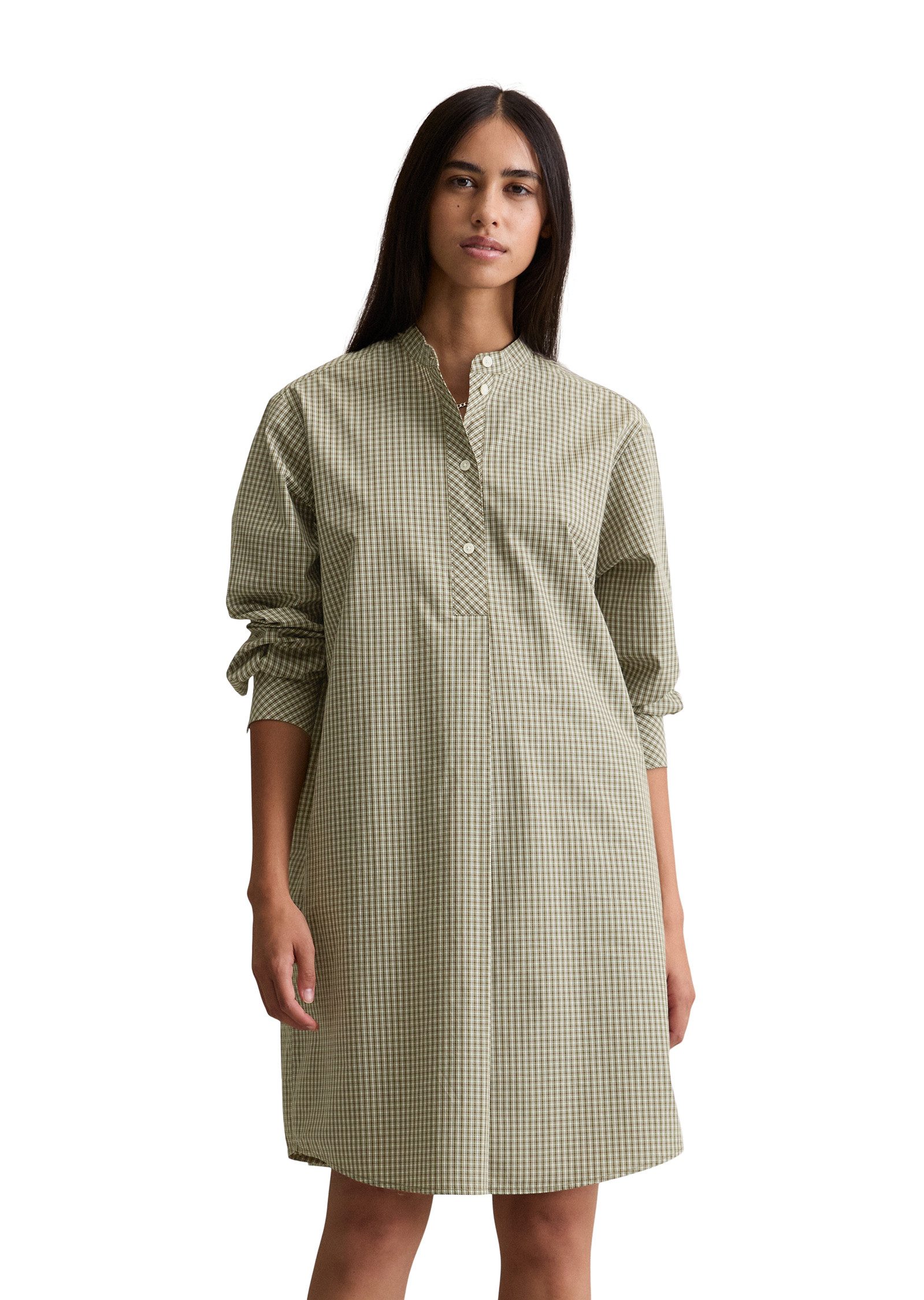 Marc O'Polo DENIM Hemdblusenkleid aus Papertouch-Popeline