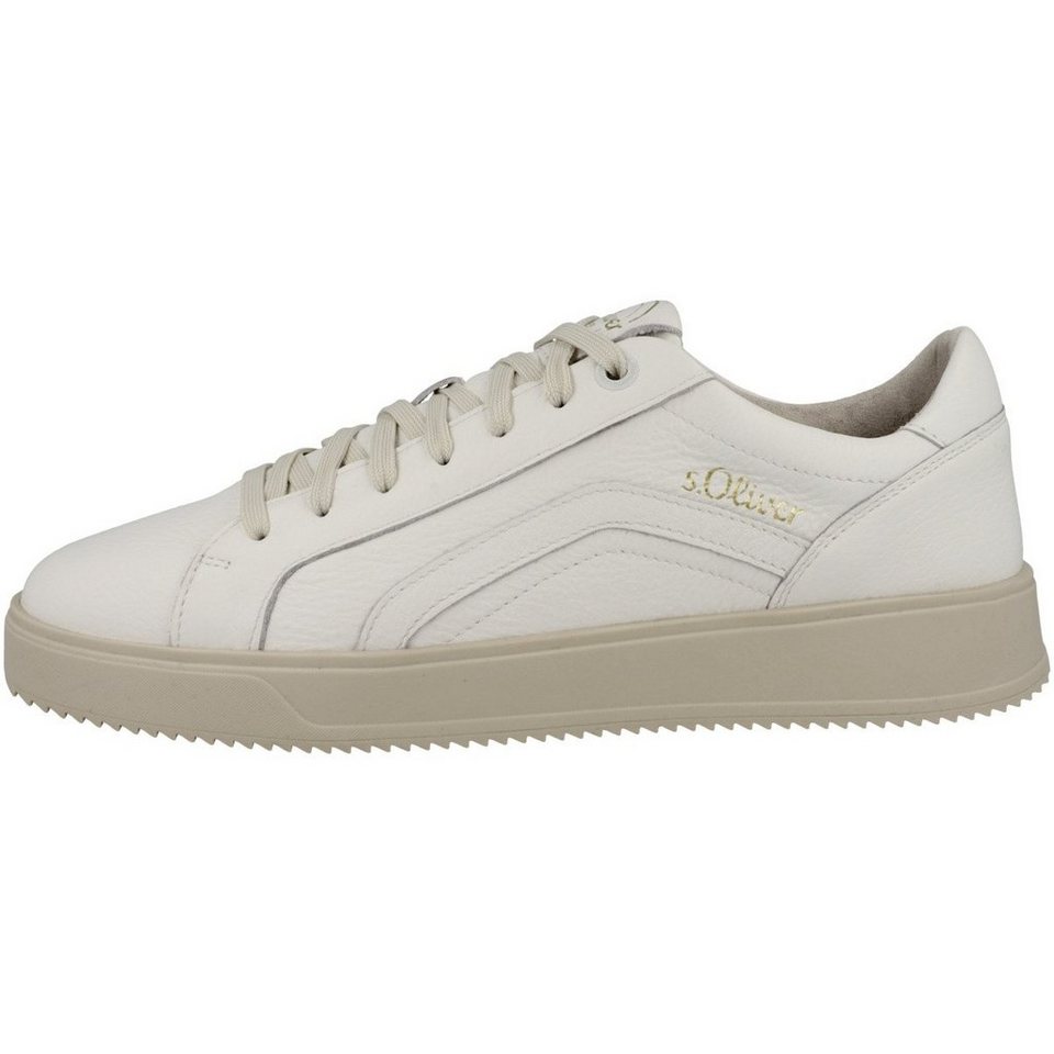 s.Oliver 5-13671-30 Herren Sneaker, Obermaterial aus Glattleder ist  atmungsaktiv und anschmiegsam