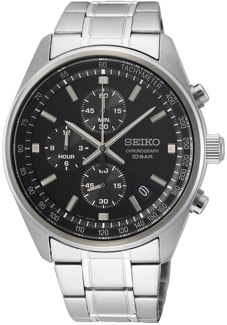 Seiko Chronograph Seiko Chrono, SSB379P1, Armbanduhr, Quarzuhr, Herrenuhr, Datum, Stoppfunktion