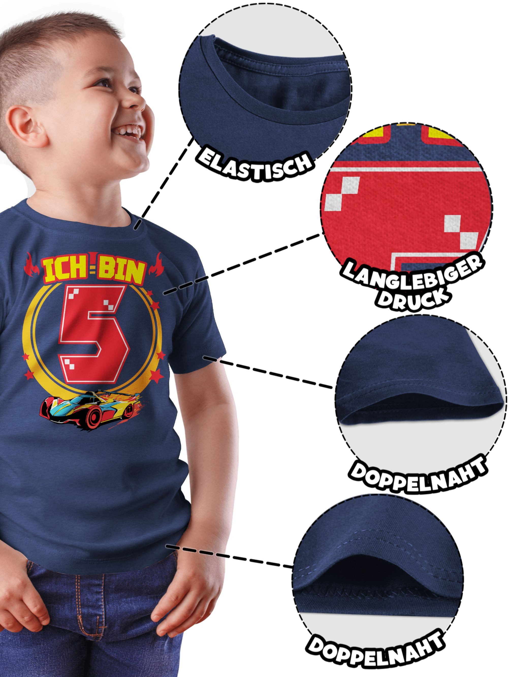 Shirtracer T-Shirt Ich bin 5 - Rennauto (1-tlg) Hot Wheels Jungen