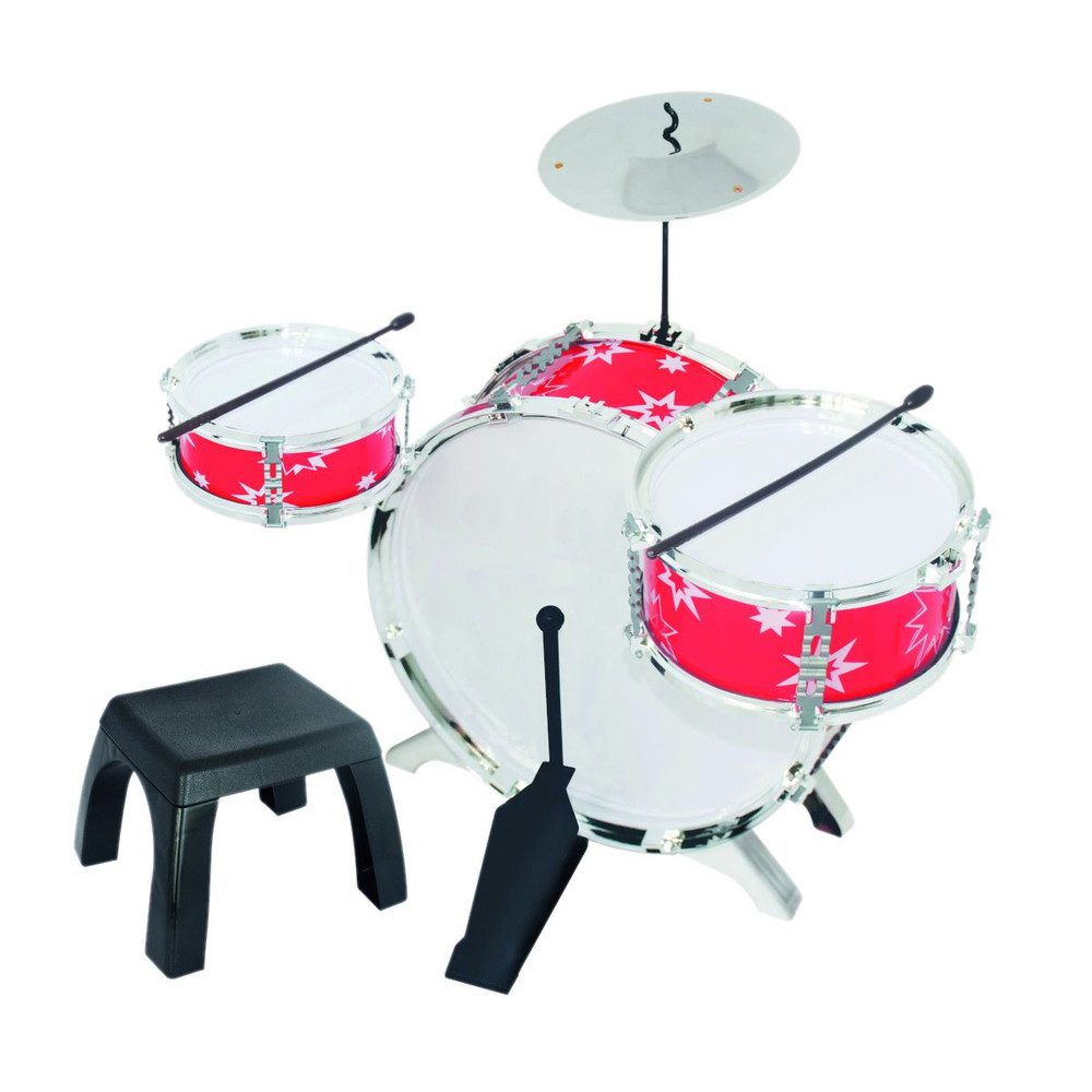 Spielzeug-Musikinstrument Besttoy - Kinder-Schlagzeug mit Hi-Hat