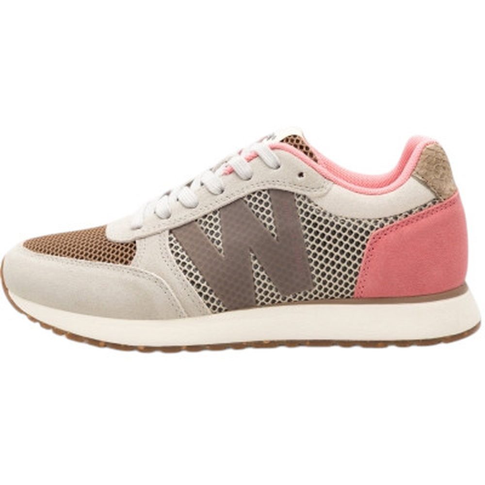 WODEN Ronja Icon (Veloursleder/Mesh) grau/pink Damen Sneaker