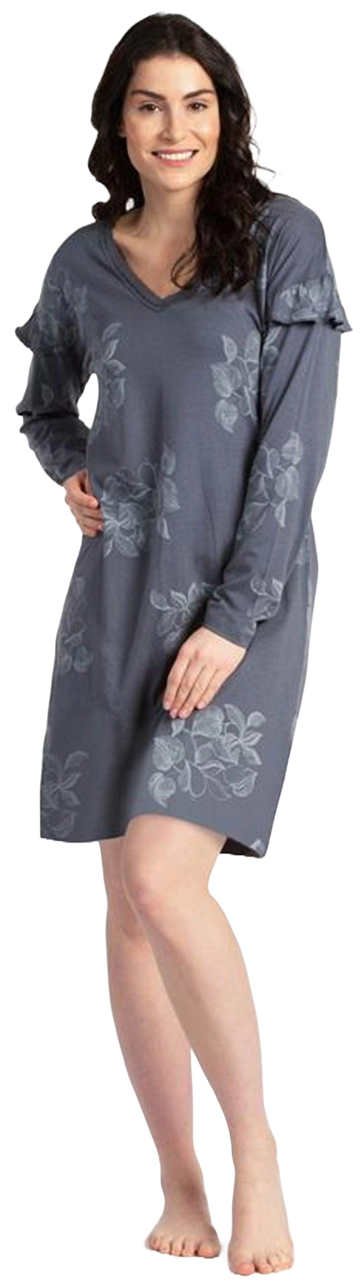 Eskimo Nachthemd Damen Nachthemd mit langem Arm Modisches Design