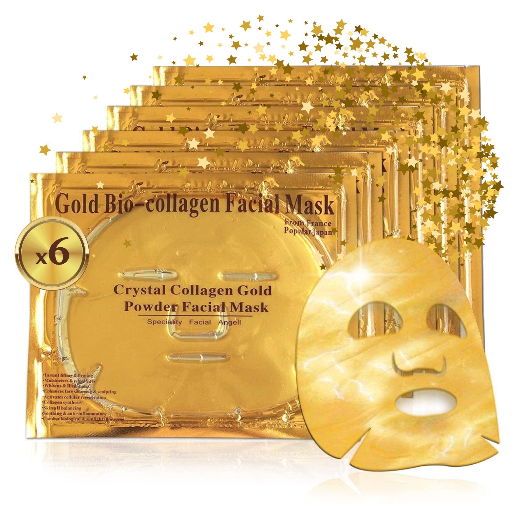 Gesichtsmaske Gold Collagen Maske Anti-Aging Feuchtigkeitsmaske