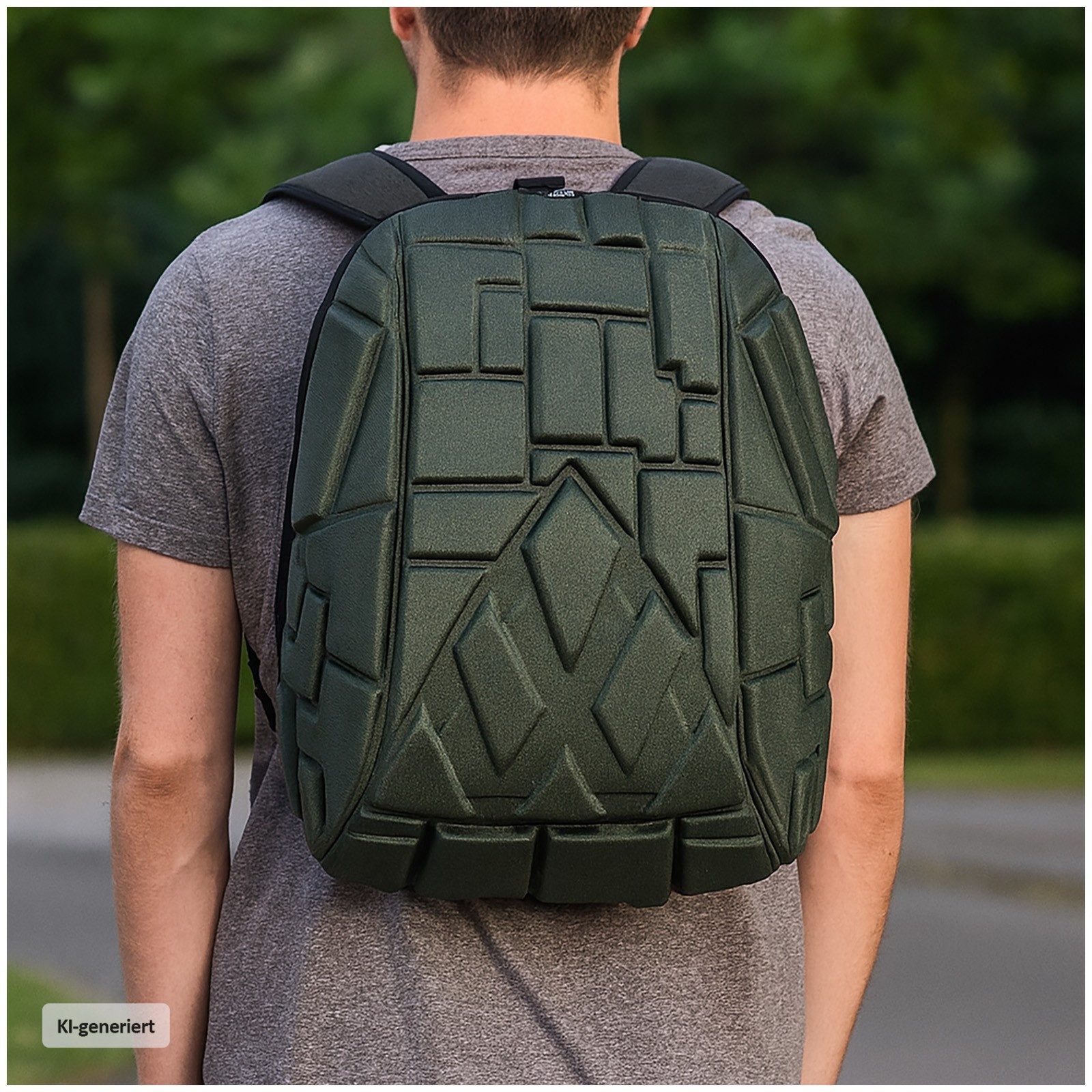 HTI-Living Rucksack Stylischer Rucksack mit Hartschalen-Optik (Stück, 1-tlg., 1 Rucksack), Rucksack Daypack