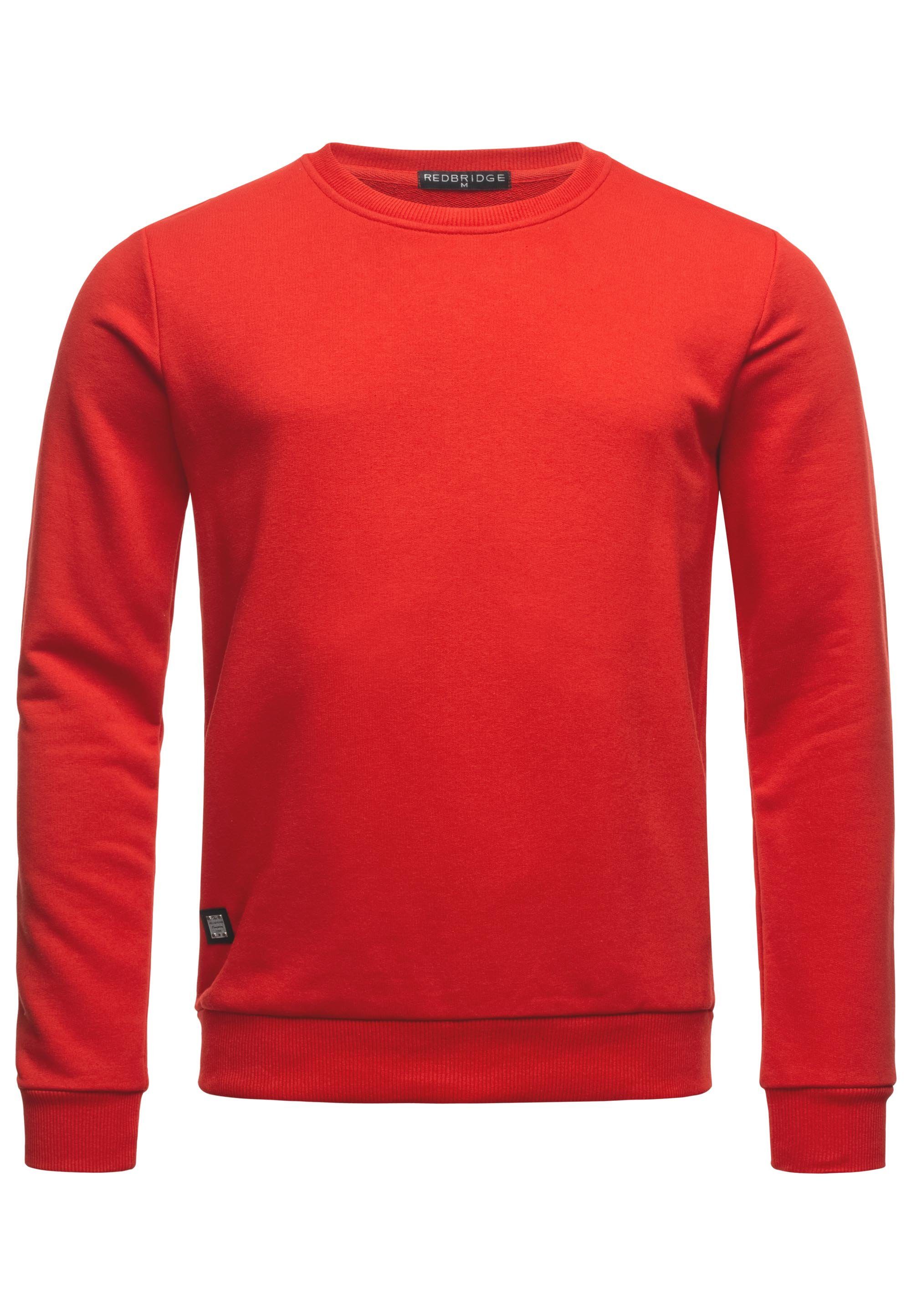 RedBridge Sweatshirt Basic Langarmshirt - Rundhals, regular fit, vielseitig günstig online kaufen