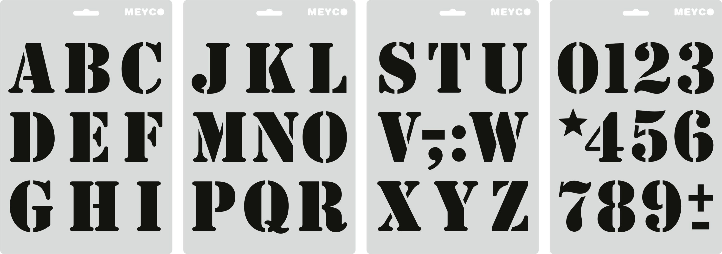 MEYCO Hobby Motivschablone ignore, 31 cm x 21 cm, 4 Bogen