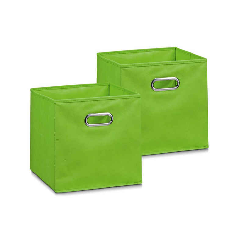 HTI-Living Aufbewahrungsbox Aufbewahrungsbox Vlies Grün 2er-Set (Set, 2 St., 2x Aufbewahrungsboxen), Ordnungsbox Faltbox Regalbox