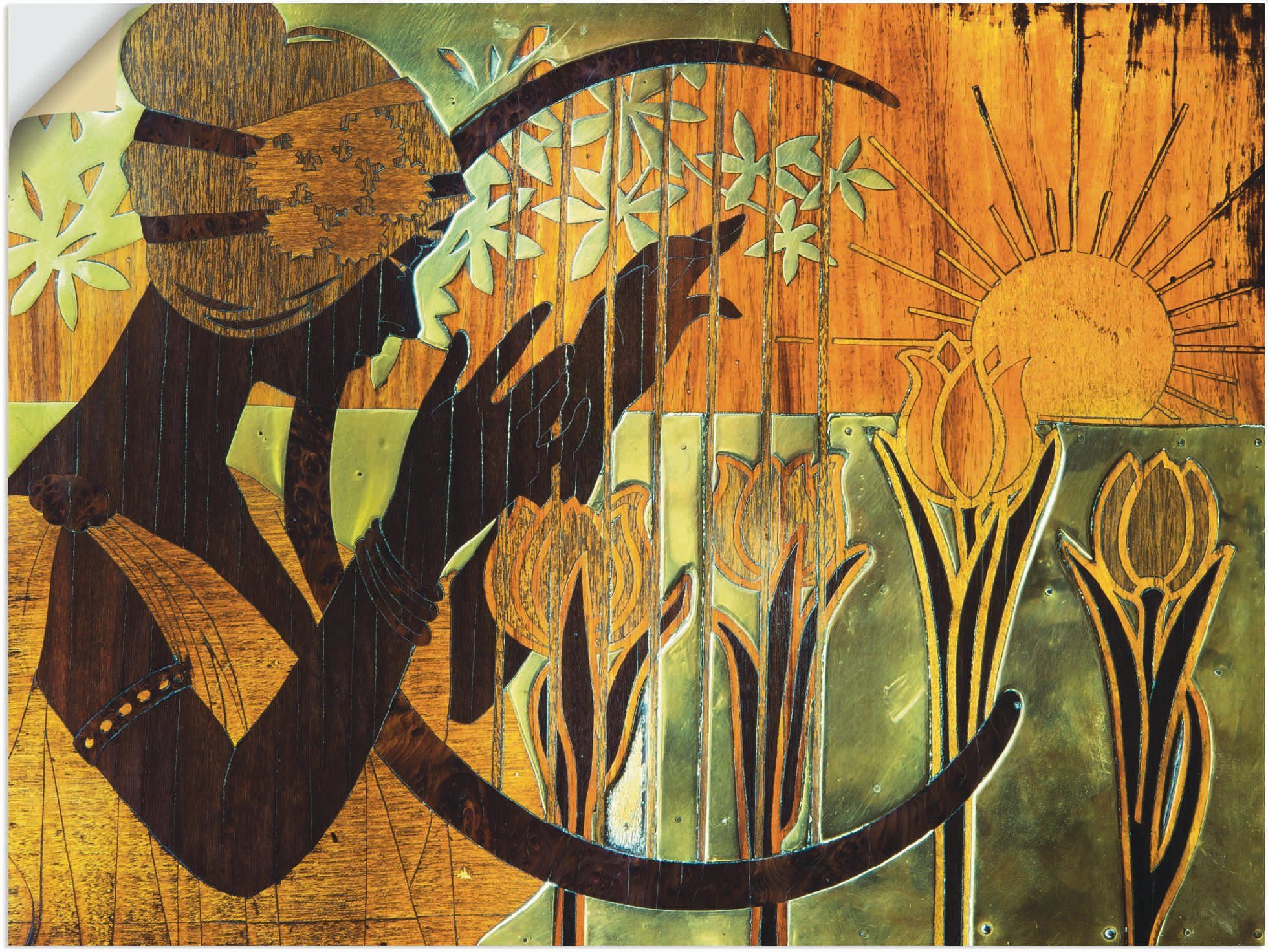 von Größen Frauen (1 Leinwandbild, Bilder versch. St), in oder Wandbild Wandaufkleber des Alubild, Kreis Barcelona, als Lyzeums, Artland Poster