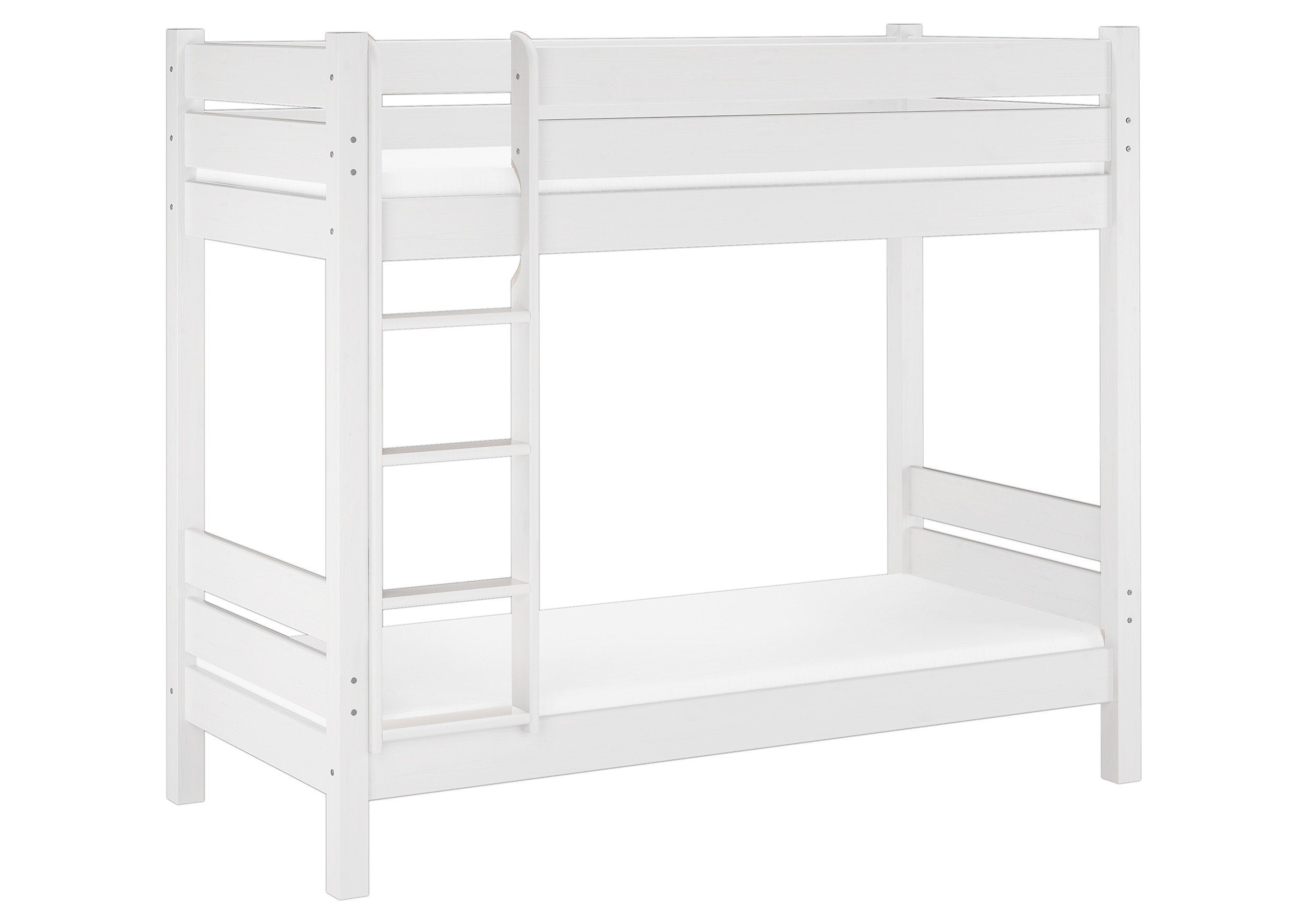 ERST-HOLZ Etagenbett Etagenbett Weiß Holz Erwachsene günstig online kaufen