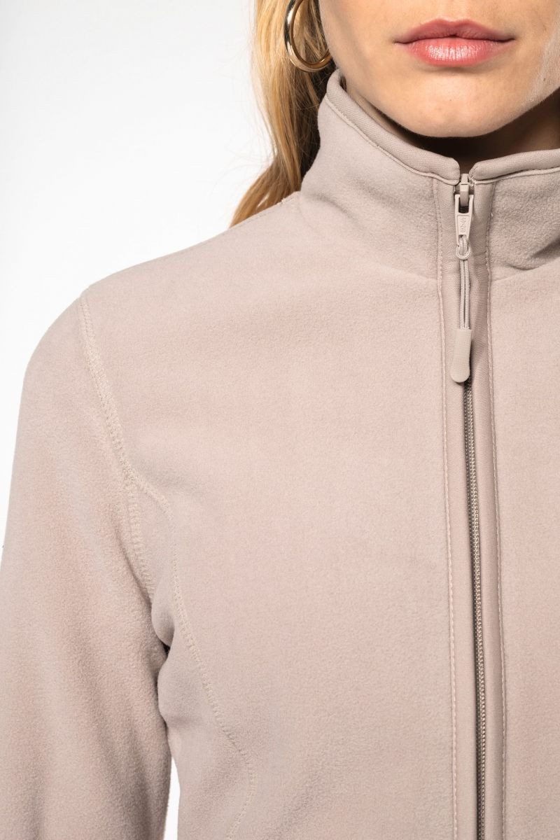 Kariban Outdoorjacke Mikrofleece-Jacke mit Reißverschluss für Damen