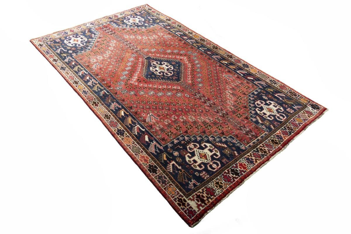 10 Orientteppich rechteckig, Orientteppich / Shiraz 158x265 mm Trading, Handgeknüpfter Nain Perserteppich, Höhe: