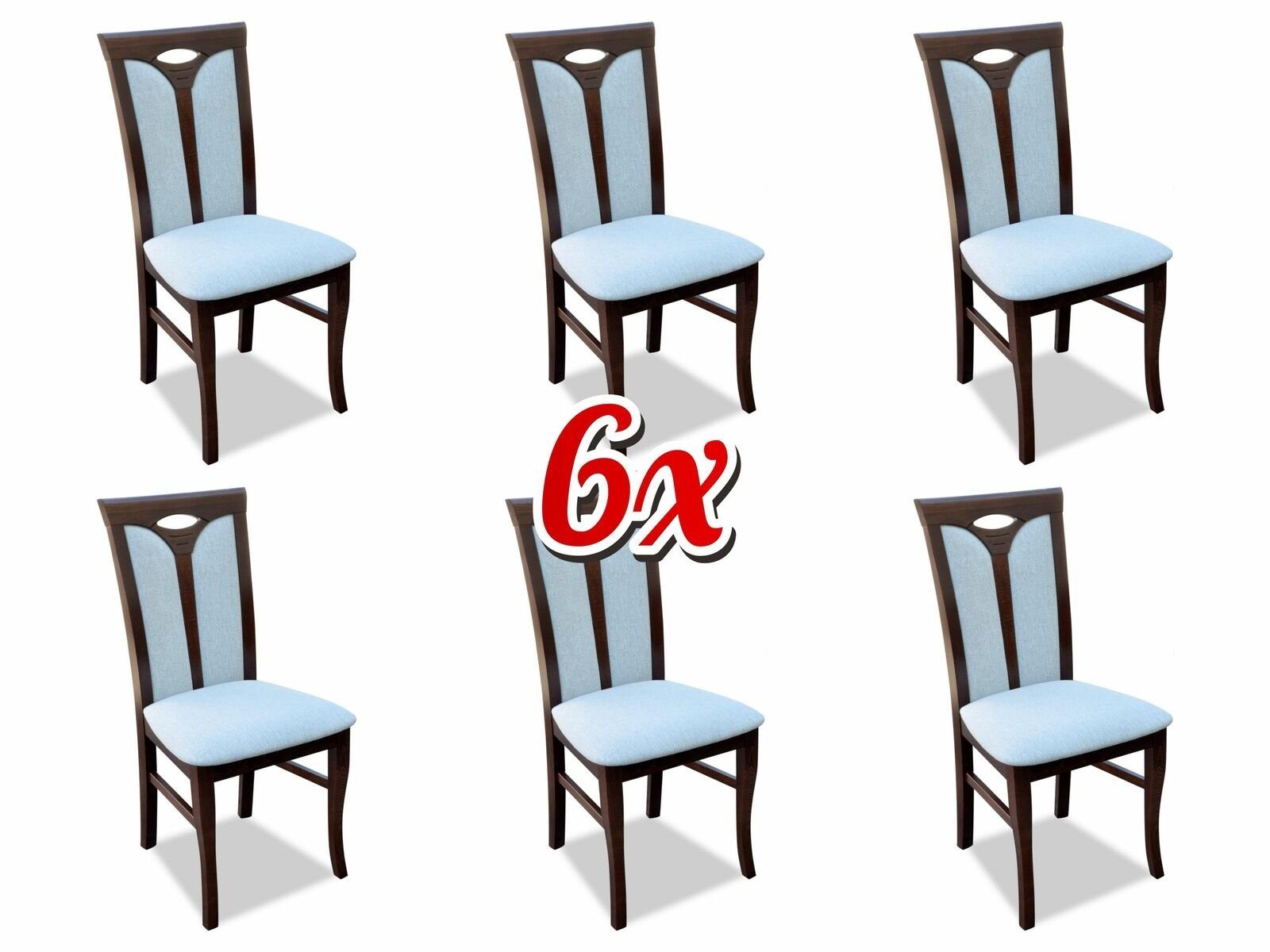 JVmoebel Stuhl, Garnitur Sessel Lounge Set Ess 6x Chair Design Polster Sitz Stühle Stuhl Gruppen