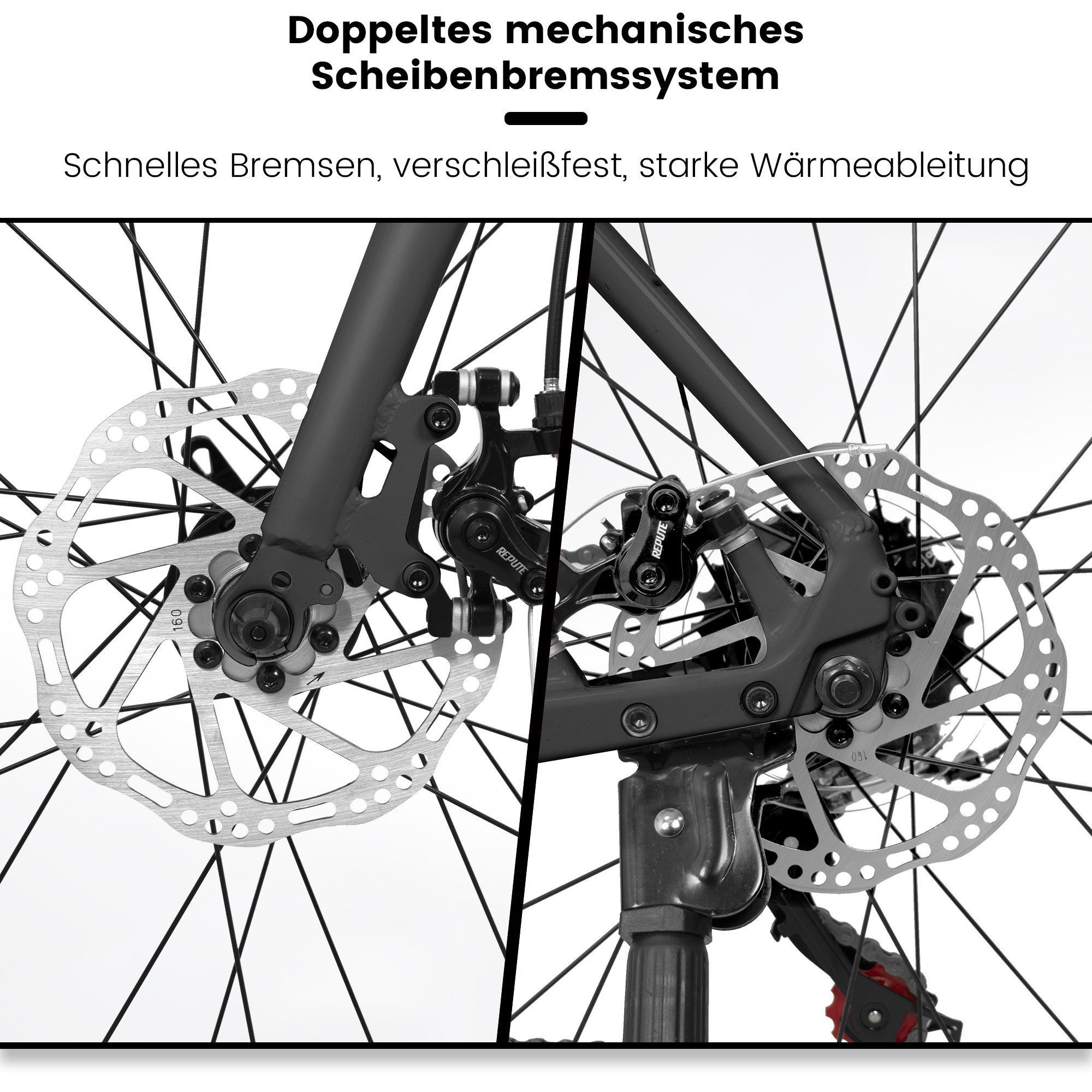 CARPAT SPORT Cityrad 28 Zoll Fahrrad für Herren Damen, 14 Gang Shimano Tourney Schaltwerk, Citybike Fahrrad Bike
