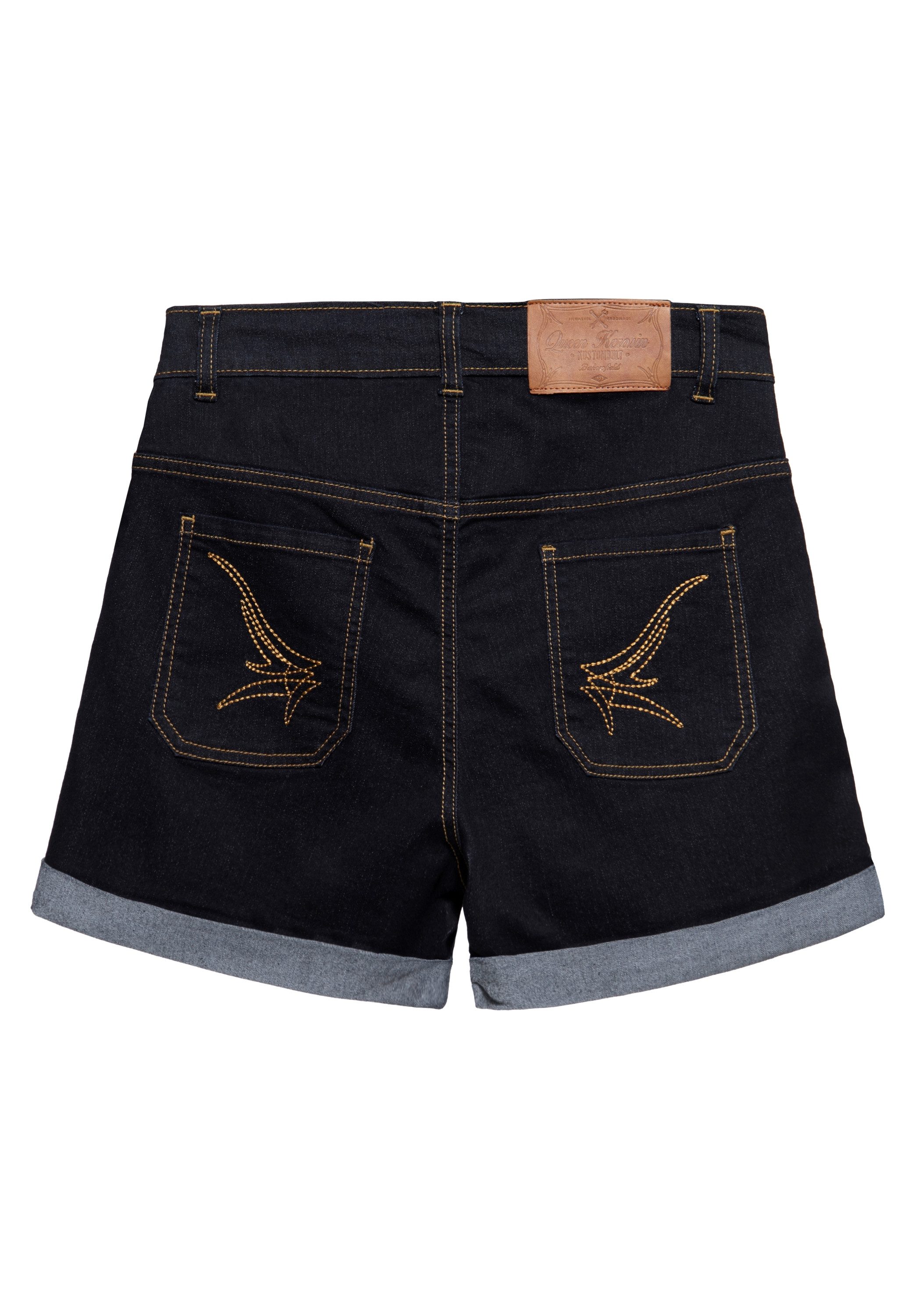QueenKerosin Jeansshorts High Waist günstig online kaufen