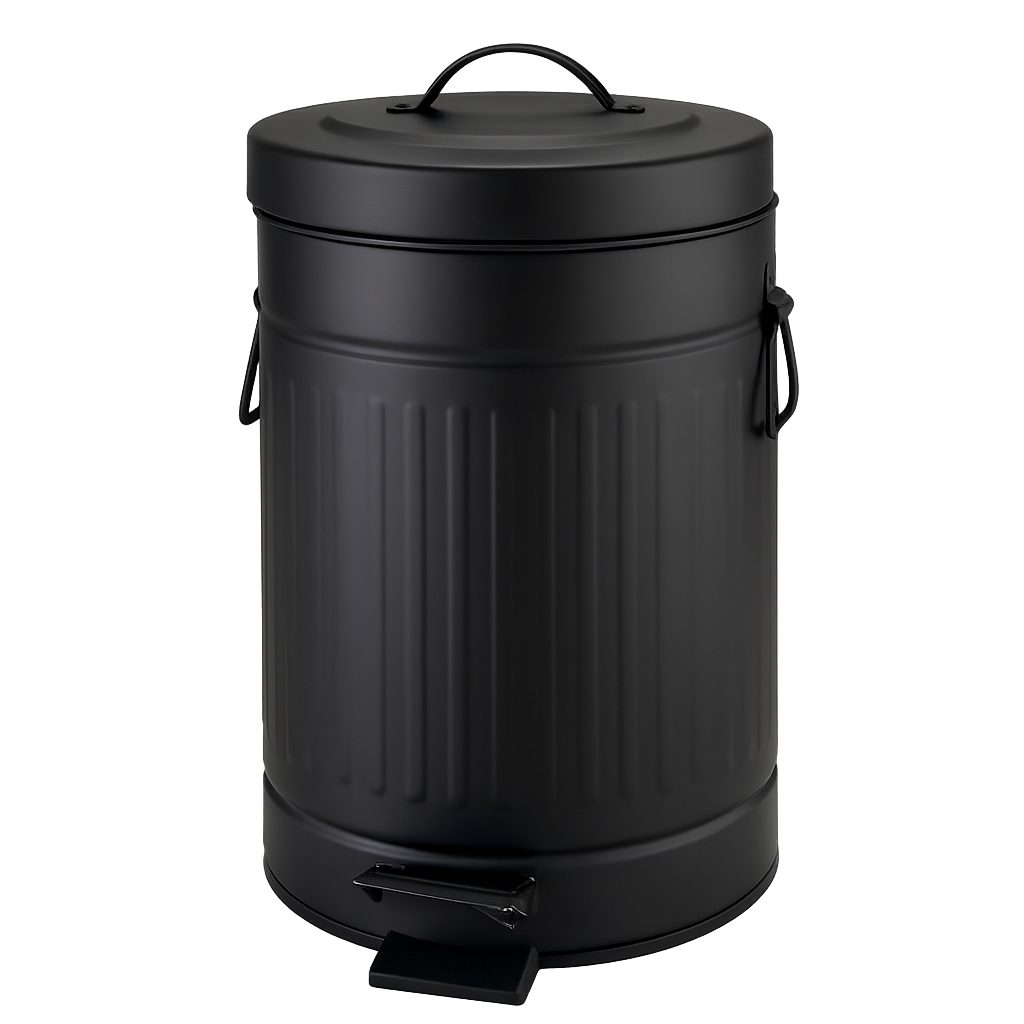EcoWohn Kosmetikeimer Mülleimer 5 L – im Vintage-Design, Softclose, Landhausstil, geruchsdicht