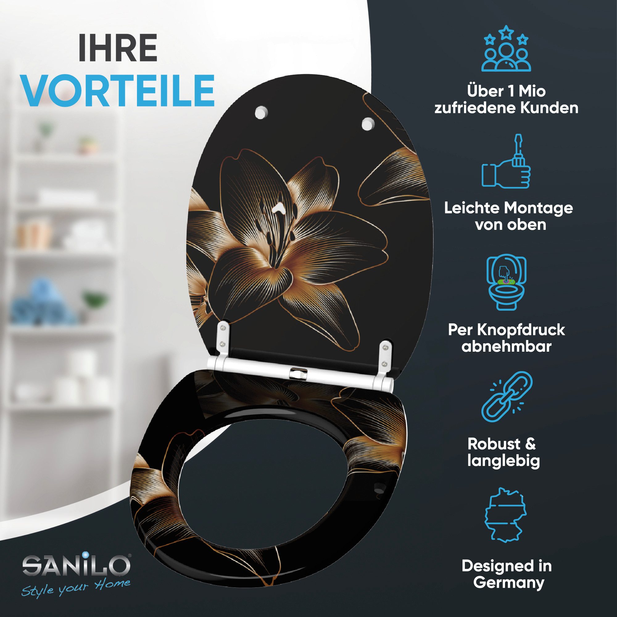 Sanilo WC-Sitz mit Absenkautomatik & Top günstig online kaufen