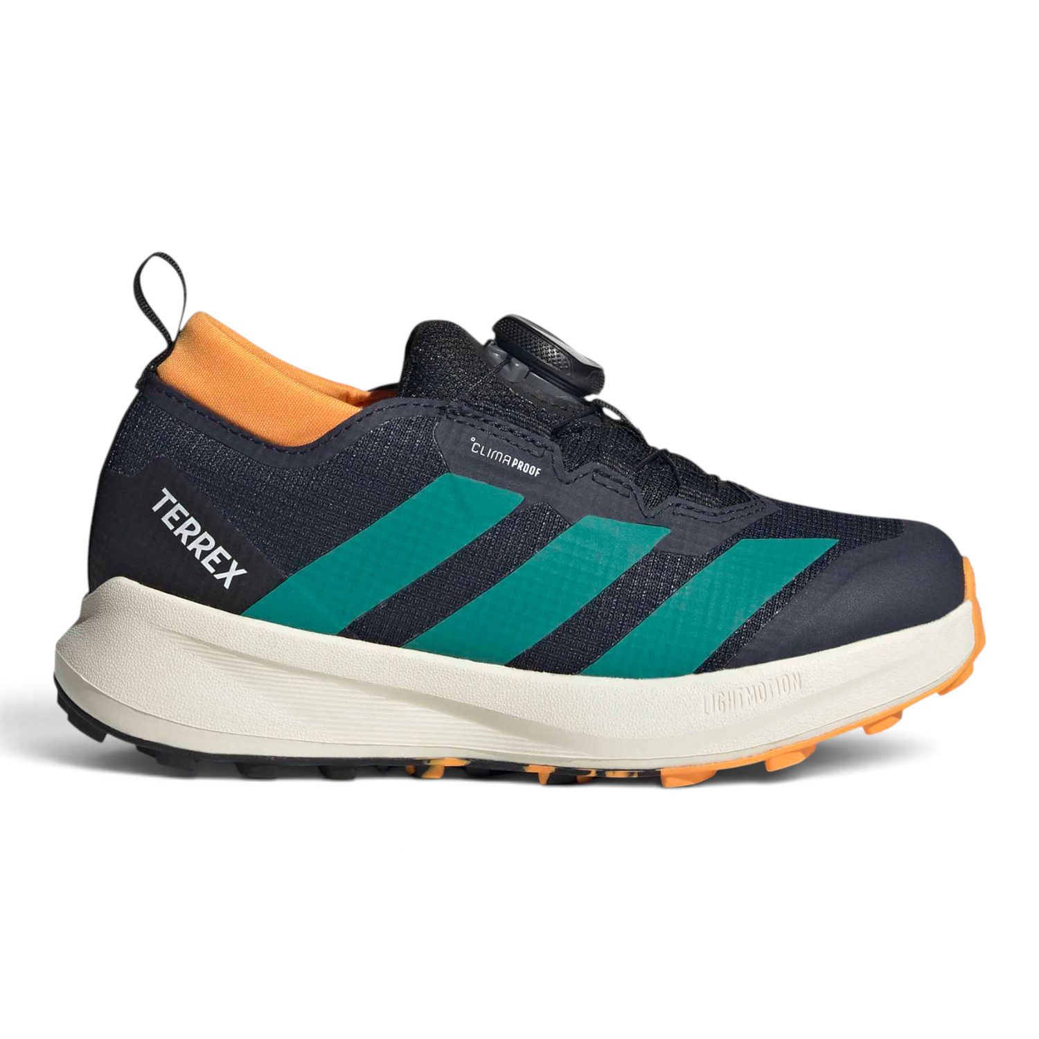 adidas Performance Terrex Agravic Boa 2026 (BOA-Schnürsystem) schwarz/blau/orange Kinder Laufschuh