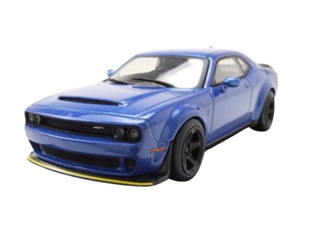 Solido Modellauto Dodge Challenger SRT Demon 2018 blau metallic, Maßstab 1:43