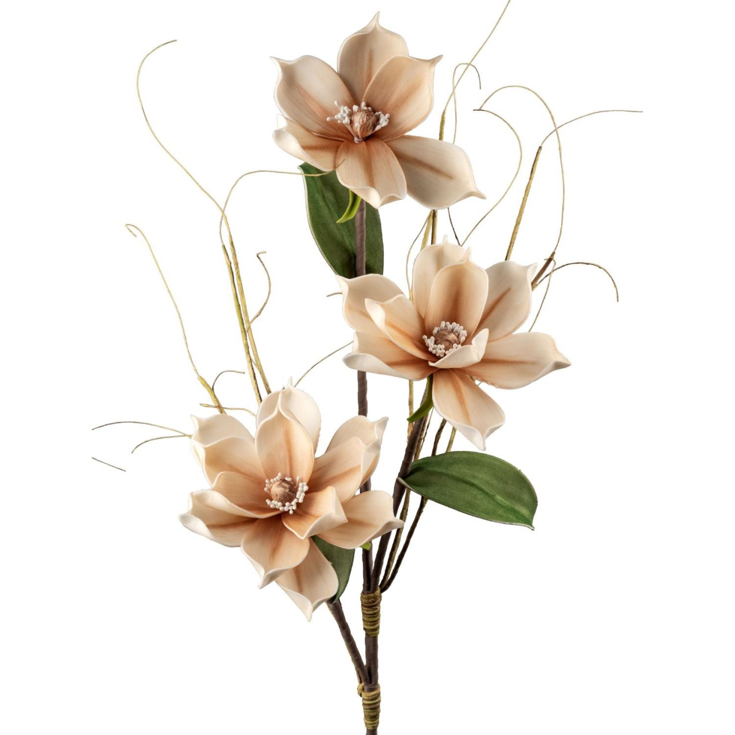 Kunstblume Foam Flower Magnolie, formano, Höhe 105 cm, Höhe: 105cm, Farbe: Creme, Motiv: Magnolie