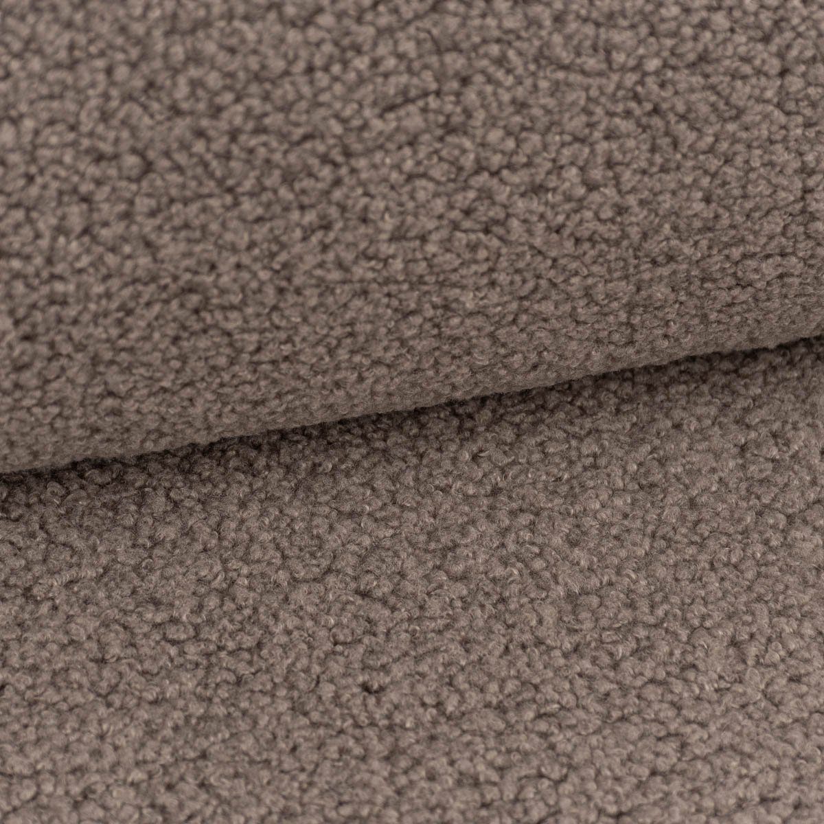 SCHÖNER LEBEN. Stoff Boucle Stoff Teddystoff Kunstfell Teddy Fur uni taupe 1,5m Breite
