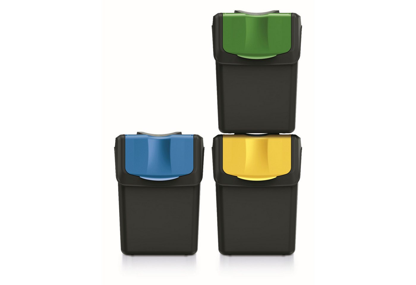 Keden Mülltrennsystem ISWB20S3-S411*, Mülltrennungsbehälter Set 3x20L Recycling