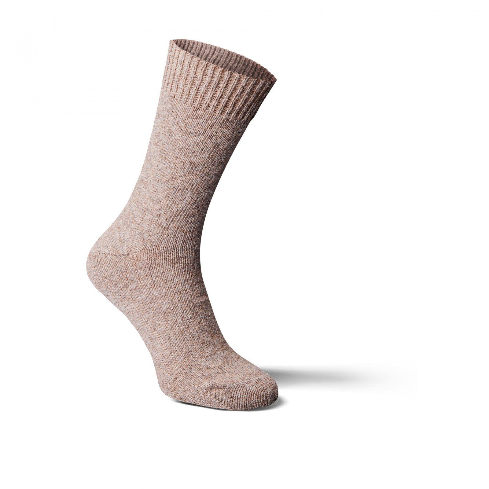 Damen 35-46 Woll-Socken Fellhof Alpaka-Socken u dünn hellbraun Größe Fellkissen