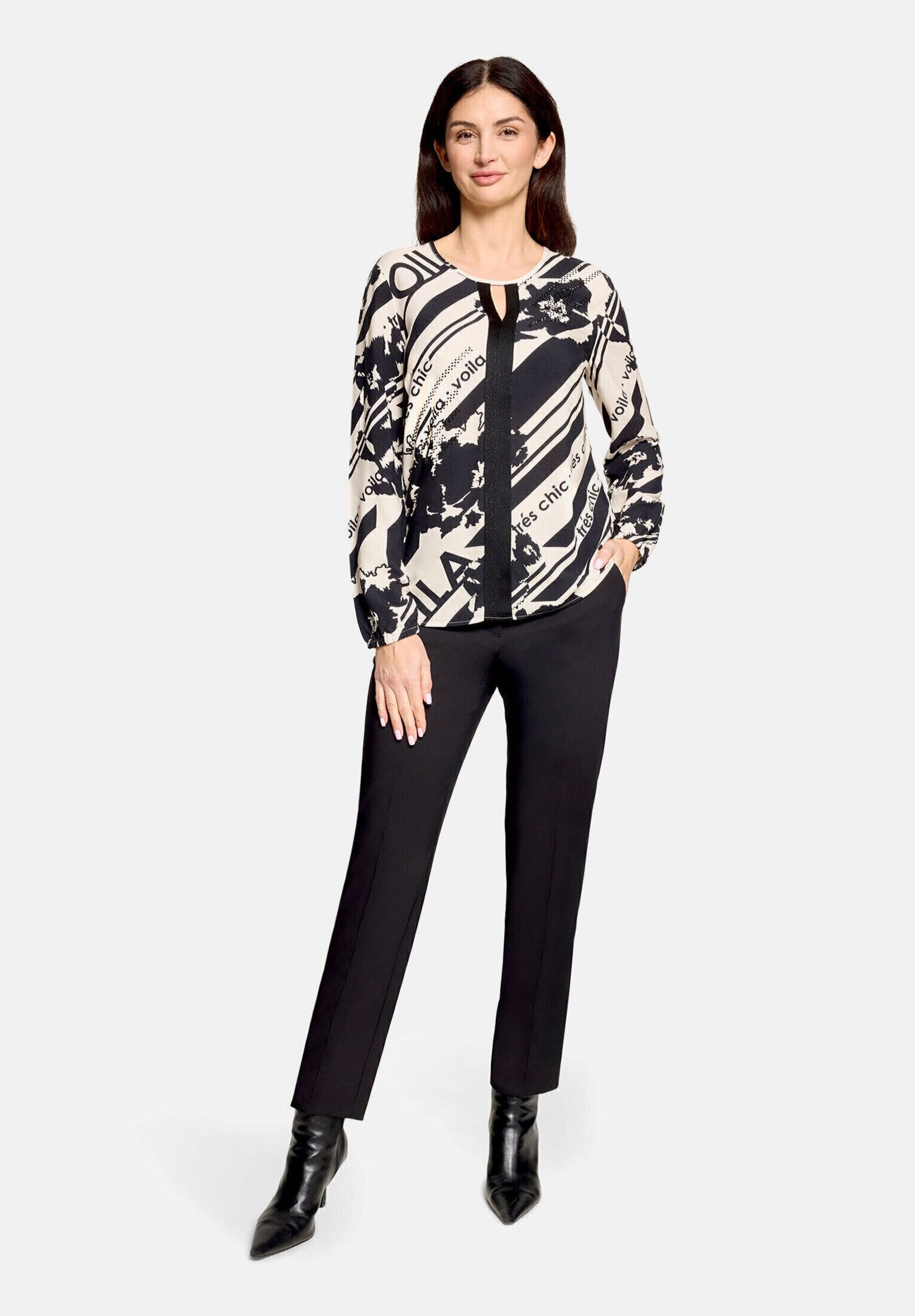Betty Barclay Schlupfbluse Damen mit Rundhalsausschnitt