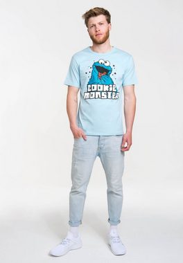 LOGOSHIRT T-Shirt Sesamstrasse - Krümelmonster mit coolem Print