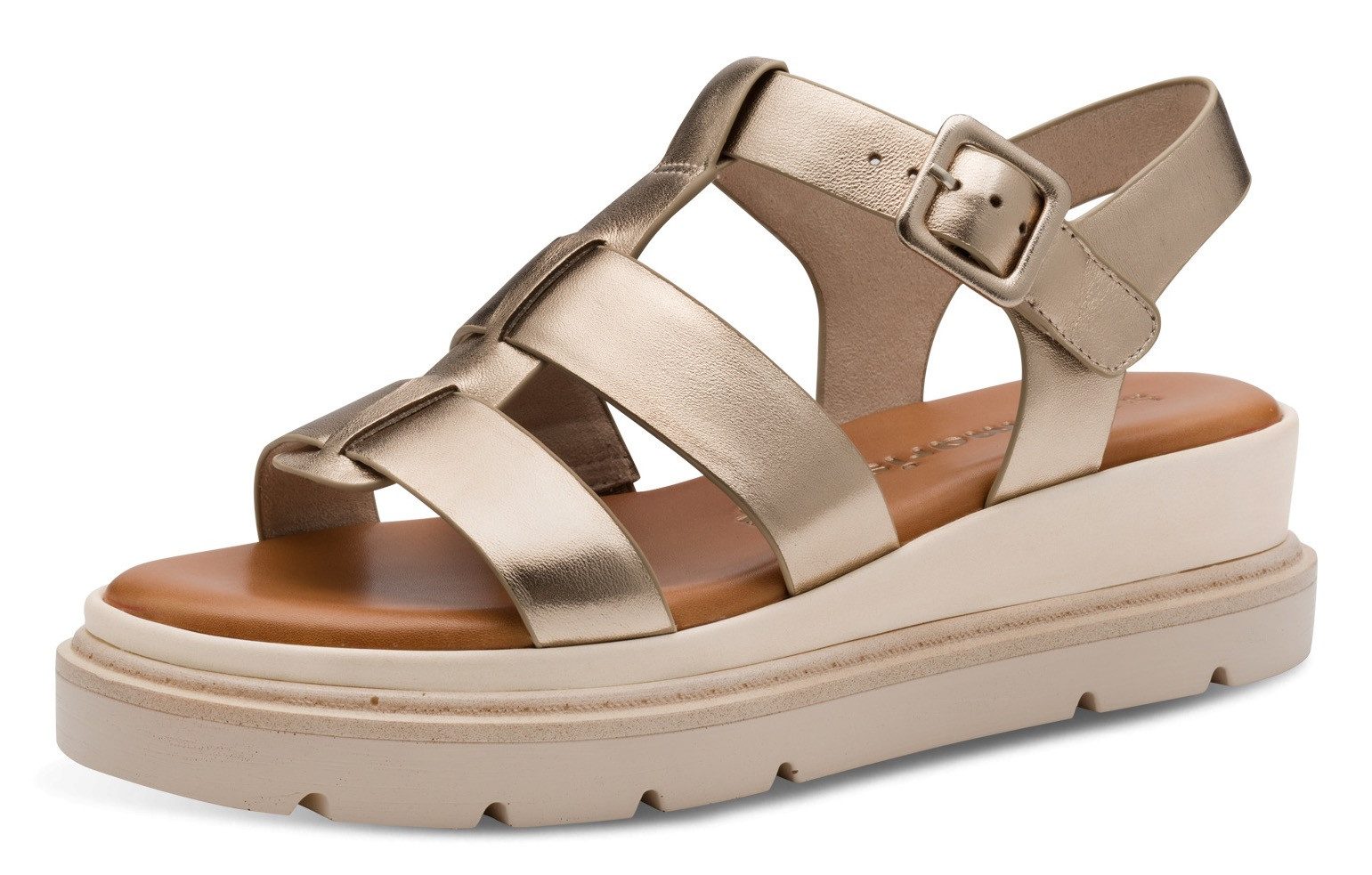 Tamaris Keilsandalette, Plateau, Riemchensandale, Sommerschuh mit günstig online kaufen