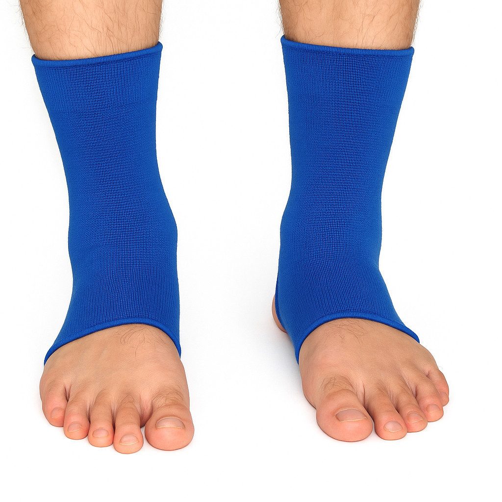 BAY-Sports Fußstütze Darkline Fußbandagen Knöchelbandagen Sprunggelenkbandage Fußgelenk, zuverlässigen Schutz Stabilität für den Fuß atmungsaktivem Material