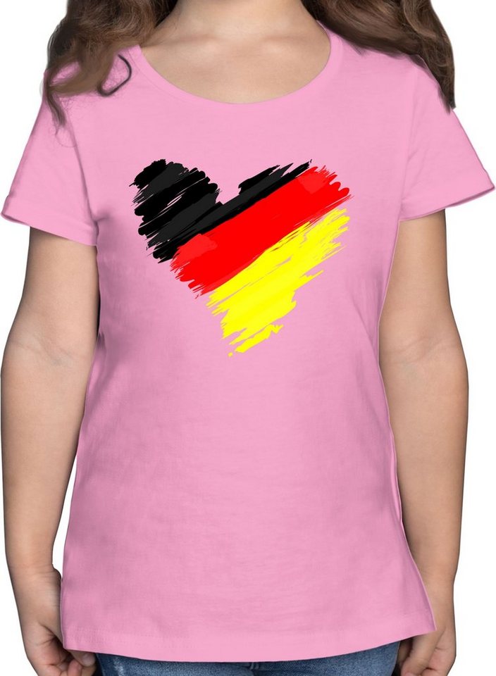 Shirtracer T-Shirt »Deutschland EM Herz - Fussball EM 2021 ...